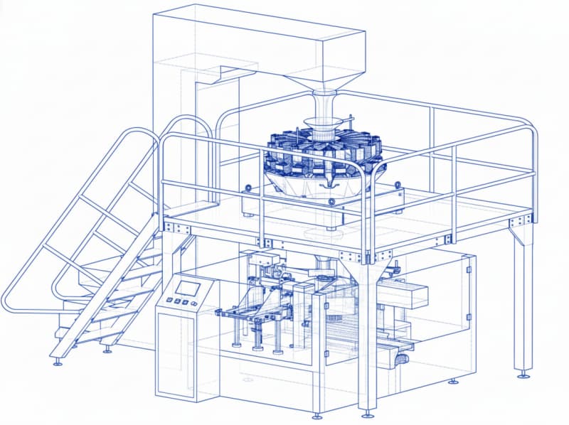Машина для упаковки готовых пакетов